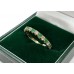 9ct Yellow Gold Emerald & Cubic Zirconia Eternity Ring